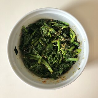 ほうれん草と海苔の胡麻和え